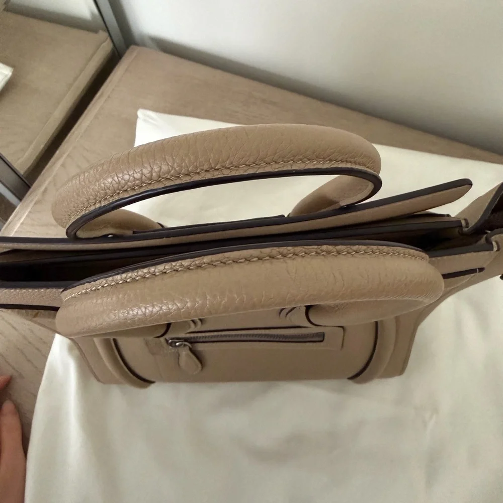 Celine Grained Leather Phantom Medium Luggage in Greige - Picture 5 of 12
